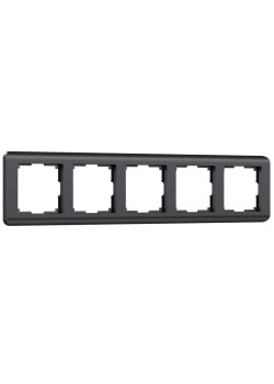 Рамка на 5 постов Werkel Stream графит W0052104 4690389162510