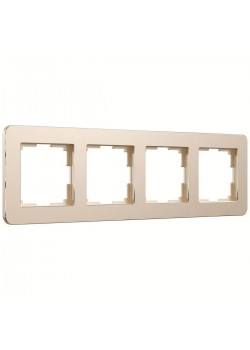 Рамка Werkel Platinum на 4 поста шампань W0042611 4690389184529