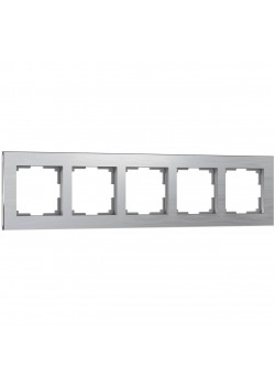 Рамка на 5 постов Werkel Aluminium алюминий W0051706 4690389158087