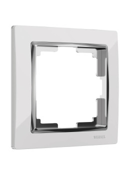 Рамка на 1 пост Werkel Snabb белый/хром W0011901 4690389160677