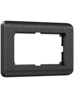 Рамка для двойной розетки Werkel Stream графит W0082104 4690389162541