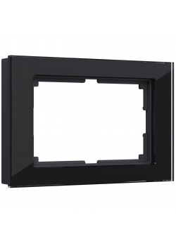Рамка для двойной розетки Werkel Favorit черный W0081108 4690389160226