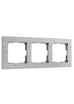 Рамка Werkel Hammer на 3 поста серебряный W0032406 4690389163432