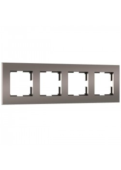 Рамка на 4 поста Werkel Slab бронза матовый W0042963 4690389193538