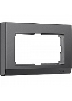 Рамка Werkel Stark для двойной розетки графит W0081864 4690389194542