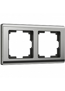 Рамка на 2 поста Werkel Metallic глянцевый никель W0021602 4690389159039