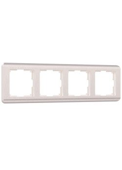 Рамка на 4 поста Werkel Stream перламутровый W0042113 4690389162503