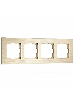 Рамка Werkel AluMax на 4 поста шампань W0043511 4690389204128