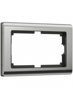 Рамка Werkel Metallic для двойной розетки глянцевый никель W0081602 4690389159077
