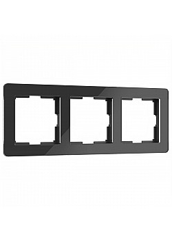 Рамка Werkel Acrylic на 3 поста черный W0032708 4690389184888