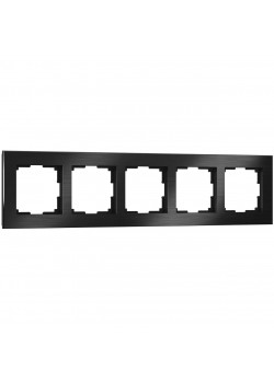 Рамка на 5 постов Werkel Aluminium черный алюминий W0051708 4690389158131
