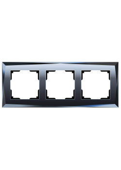 Рамка Werkel Diamant на 3 поста черный W0031208 4690389172762