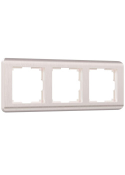 Рамка на 3 поста Werkel Stream перламутровый W0032113 4690389162312