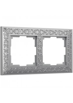 Рамка Werkel Antik на 2 поста матовый хром WL07-Frame-02 4690389145674