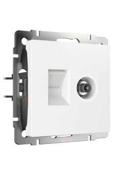 Розетка Werkel TV/RJ-45 6 кат белый W1181301 4690389174414