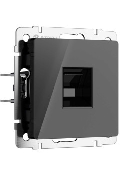 Розетка Ethernet RJ-45 Werkel черный акрил W1181048 4690389197758