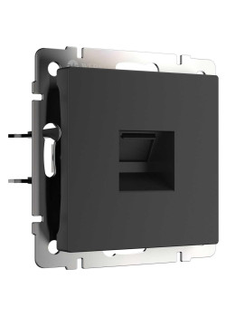 Розетка Werkel Ethernet RJ-45 черный матовый W1181008 4690389156946