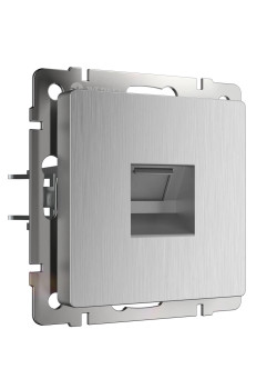 Розетка Ethernet RJ-45 Werkel cеребряный рифленый W1181009 4690389159886