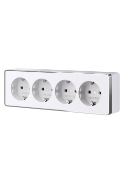 Розетка четверная с заземлением и шторками Gallant Werkel a071252