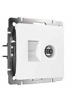 Розетка Werkel TV/RJ-45 6 кат белый W1181301 4690389174414