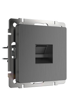 Розетка Ethernet RJ-45 Werkel графит рифленый W1181004 4690389158674