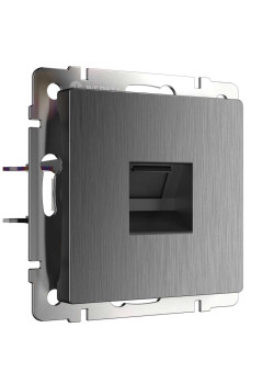 Розетка Ethernet RJ-45 Werkel графит рифленый W1181004 4690389158674