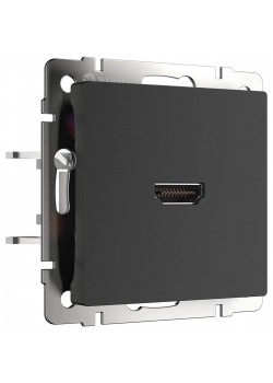 Розетка Werkel HDMI черная матовая WL08-60-11 4690389111051