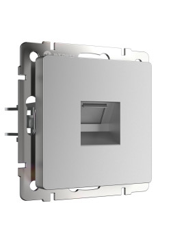 Телефонная розетка RJ-11 Werkel серебряный W1182006 4690389156496