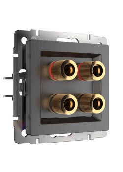 Акустическая розетка Werkel (графит рифленый) W1185004 4690389158698