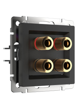 Акустическая розетка Werkel черный матовый W1185008 4690389157059