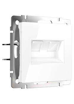 Розетка двойная Ethernet RJ-45 Werkel белый W1181101 4690389155376