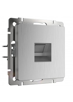 Розетка Ethernet RJ-45 Werkel cеребряный рифленый W1181009 4690389159886