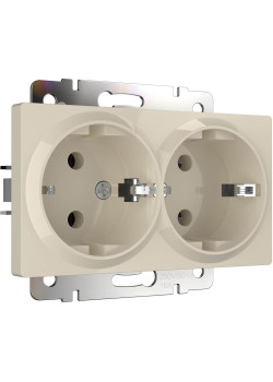 Розетка двойная с заземлением Werkel слоновая кость W1172003 4690389155840