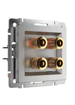 Акустическая розетка Werkel cеребряный рифленый W1185009 4690389159916