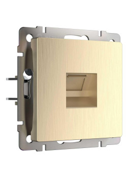 Розетка Ethernet RJ-45 Werkel шампань рифленый W1181010 4690389160608