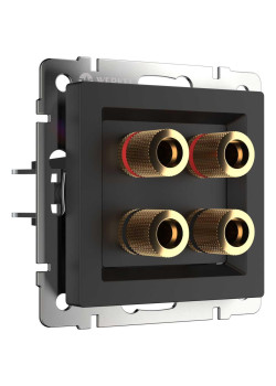 Акустическая розетка Werkel черный матовый W1185008 4690389157059
