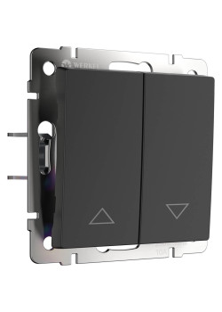 Выключатель жалюзи Werkel черный W1124508 4690389156748