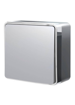 Выключатель одноклавишный проходной Werkel Gallant серебряный W5012006 4690389167096