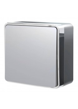 Выключатель одноклавишный проходной Werkel Gallant серебряный W5012006 4690389167096