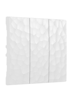 Набор клавиш Werkel Hammer для выключателя трехклавишного белый W1239001 4690389162664