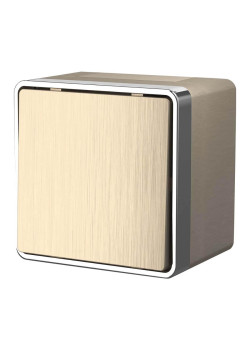 Выключатель Werkel одноклавишный влагозащищенный Gallant шампань рифленый W5010210 4690389164026