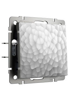 Выключатель Werkel Hammer одноклавишный проходной серебряный W1212006 4690389162046