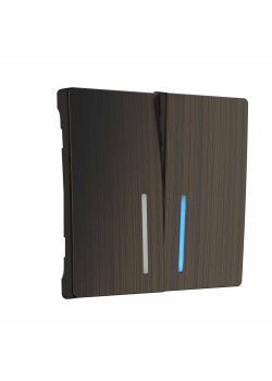 Набор клавиш для выключателя двухклавишного Werkel с подсветкой бронзовый W1129112 4690389161674