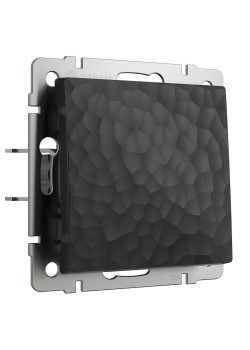 Выключатель Werkel Hammer одноклавишный проходной черный W1212008 4690389162053