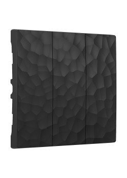 Набор клавиш Werkel Hammer для выключателя трехклавишного черный W1239008 4690389162688