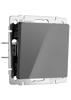 Выключатель Werkel одноклавишный графит акрил W1110044 4690389197406