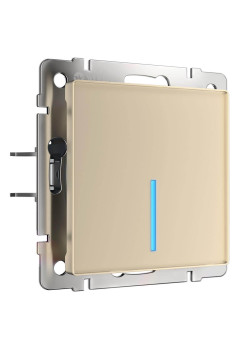 Сенсорный выключатель одноклавишный Werkel с подсветкой шампань W4510011 4690389179549