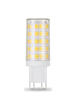 Лампа светодиодная диммируемая Gauss G9 5,5W 3000К прозрачная 107309155-D