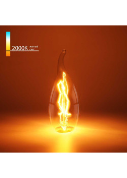Лампа светодиодная диммируемая Elektrostandard E14 40W 2000K прозрачная a036720