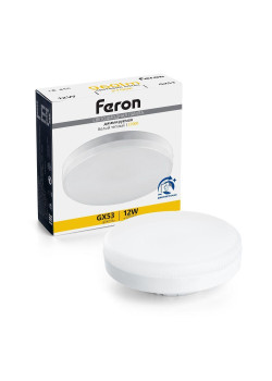 Лампа светодиодная диммируемая Feron GX53 12W 2700K матовая LB-456 51064